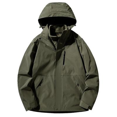 稻草人冲锋衣男女款2025新款春秋冬三合一可拆卸防风防水登山服男