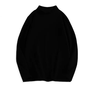 280g重磅德绒半高领打底衫男秋冬季西装内搭上衣成熟稳重长袖t恤