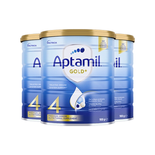 【自营】新西兰爱他美aptamil进口金装较大婴儿配方奶粉4段*3罐装