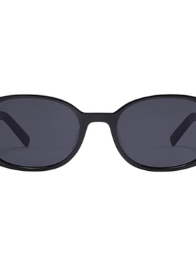 Fakeme 明星同款眼镜墨镜女防紫外线椭圆复古千禧风太阳镜Quinoa