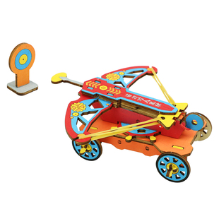 科技小制作DIY手工材料弩车物理科学实验小学生教具儿童益智玩具