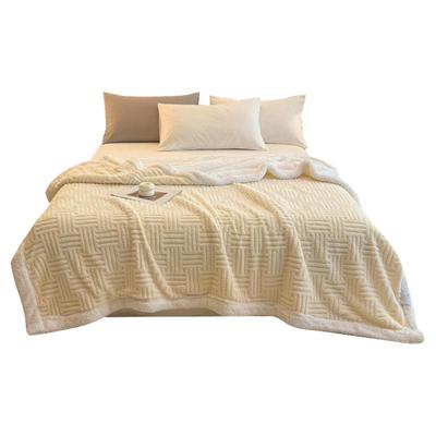 【A级母婴可用】提花塔芙绒毛毯