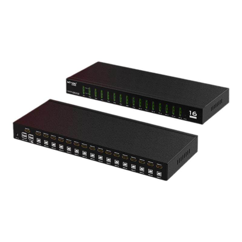 迈拓维矩MT-1601HK KVM切换器16口 HDMI16进1出16切1 自动可快捷键切换usb显示器电脑切换器热键带原装线