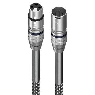 FIBBR菲伯尔公对母音频线平衡xlr卡侬接头调音台功放卡龙音响专用双头音频线麦克风话筒线直播录音电容延长线