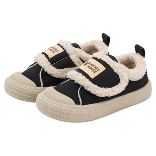 disney迪士尼宝宝学步鞋男童2025冬季加绒二棉鞋女童中小童帆布鞋