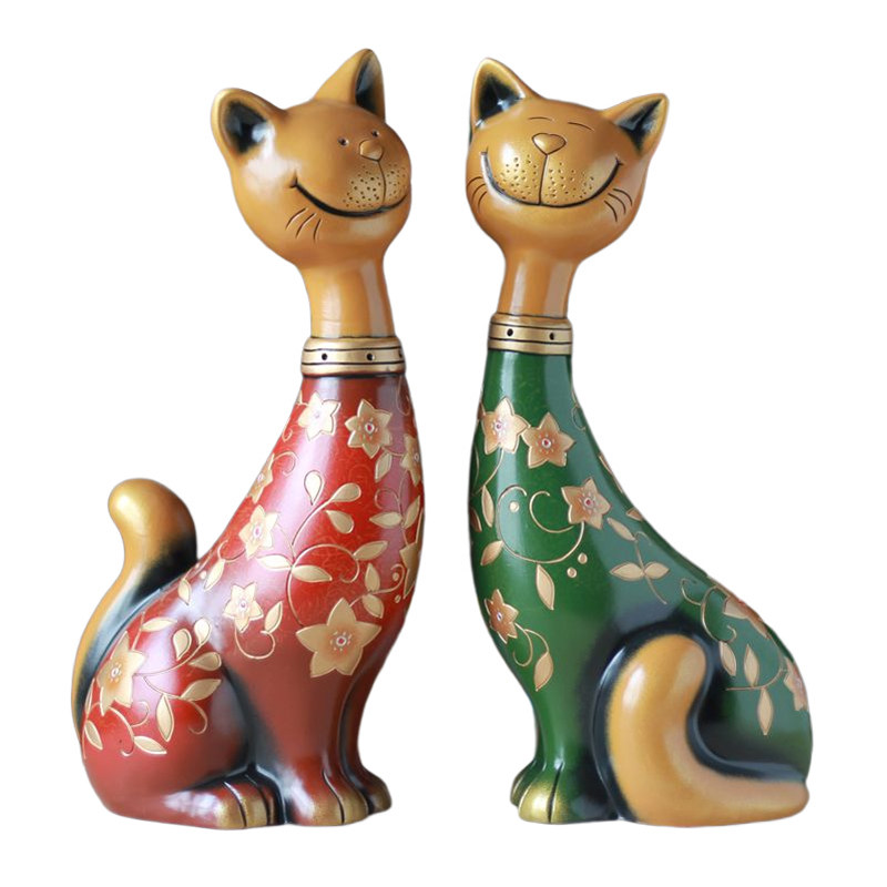 高档结婚礼品情侣猫招财猫艺术猫