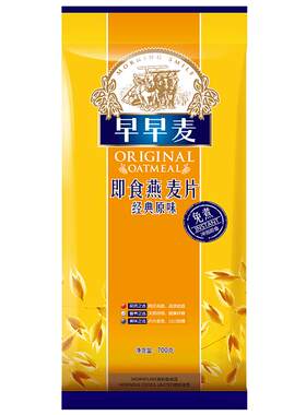早早麦免煮纯燕麦片配料健康
