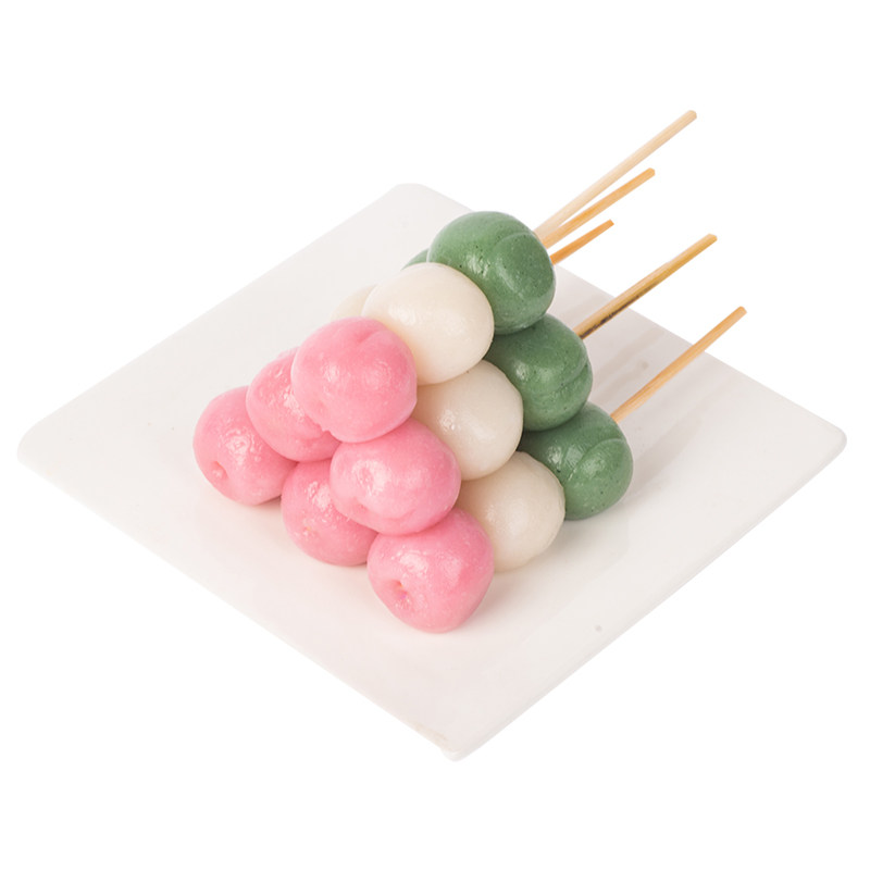 玲珑三色丸子串动漫日式传统美食中式糕点/新中式糕点
