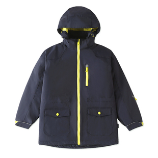 秋冬季棉衣学生校服外套初中高中中小学加绒加厚防寒冲锋衣两件套