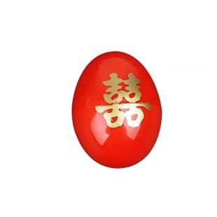 结婚庆喜字红蛋壳 喜糖盒金蛋喜蛋壳 宝宝满月包糖鸡蛋壳子包邮