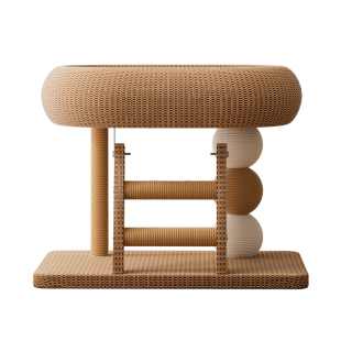 小户型猫窝猫爬架一体剑麻耐抓不掉屑猫咪磨爪玩具不占地猫抓柱子