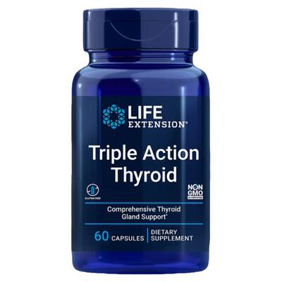 美国Life三效甲状腺素60粒胶囊