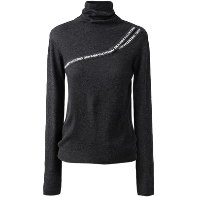 卓凡尼·华伦天奴女士高领针织衫