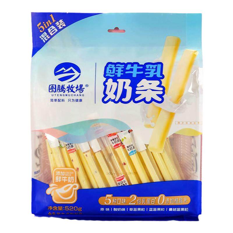 图腾牧场鲜牛乳奶条520克