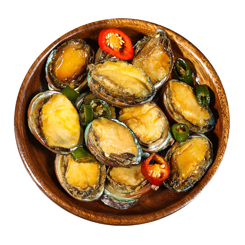 青岛香辣鲍鱼即食麻辣小海鲜鲍汁罐头熟食罐装零食下饭酒菜