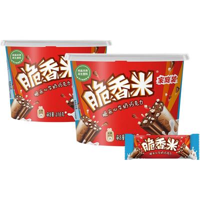 脆香米牛奶夹心巧克力216g×2碗