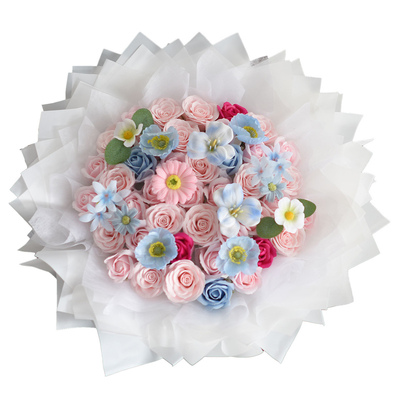 永生花HelloKitty玩偶送女友高级仿真香皂花束告白情人节生日礼物