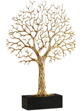 欧式风高档客厅玄关办公桌招财树