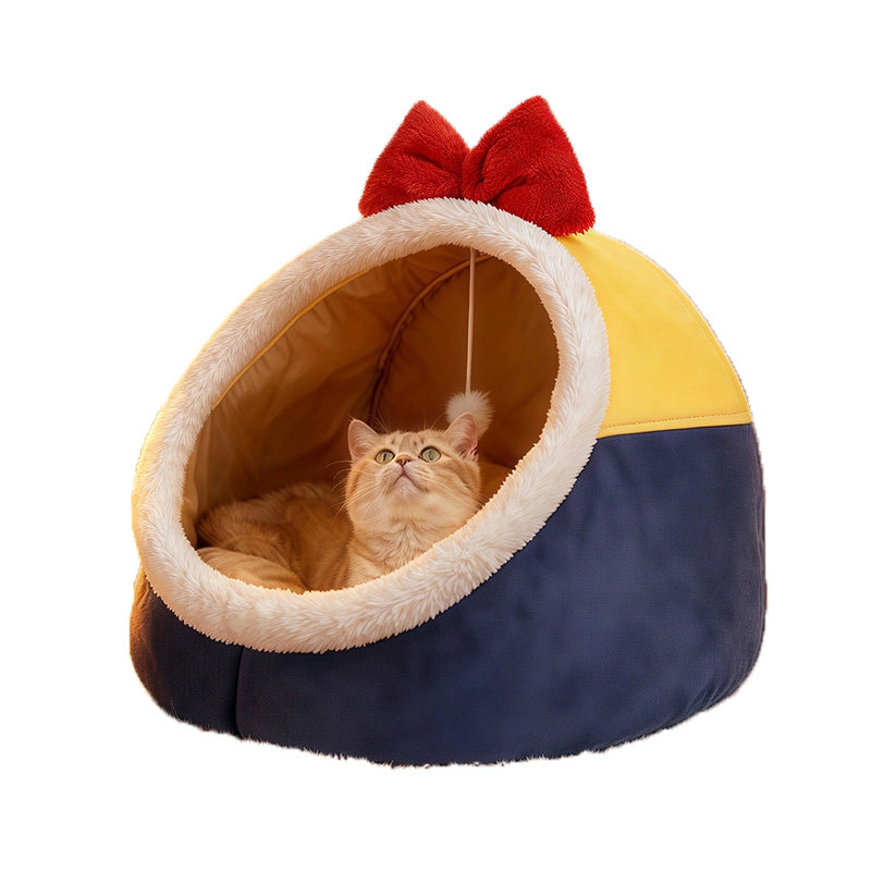 猫窝冬季保暖加厚半封闭小型犬窝