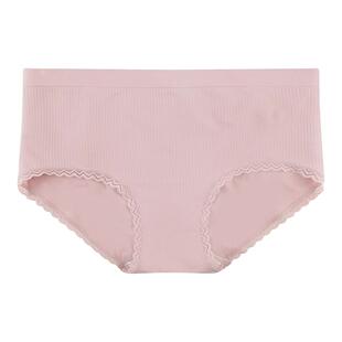 古今女士莫代尔舒适透气三角裤纯色均码中腰提臀内裤