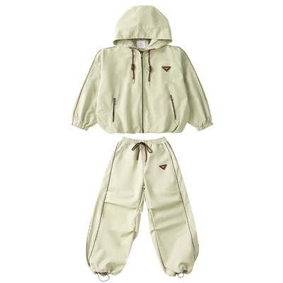 女童秋冬冲锋衣外套裤子套装