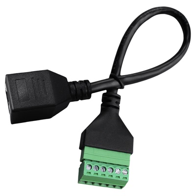 RJ45转6P网线直通对接延长线