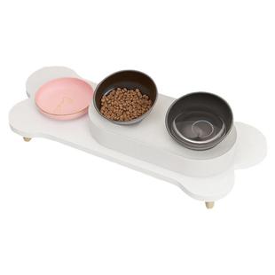 猫碗增高架宠物碗架 喂食器置物架 猫粮碗增高底座喂水器垫高支架