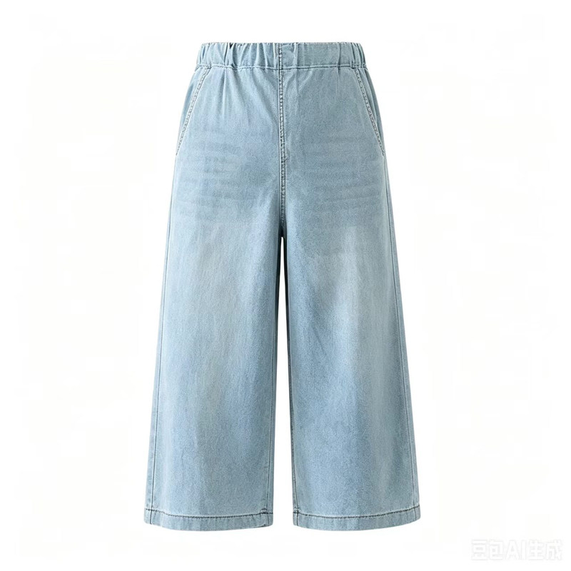 孕妇七分裤夏季超薄天丝裤直筒
