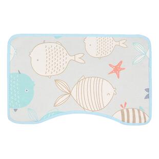 适配hoag儿童枕席a类30x50枕头套宝宝霍格乳胶枕苎麻凉席枕巾皮夏