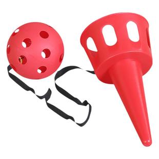 抛接球儿童接抛球幼儿园户外益智玩具运动感统训练器材家用接球器