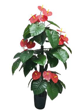 仿真植物田园落地红掌大型盆栽