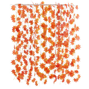 仿真红枫叶藤条管道缠绕格栅吊顶装饰花藤蔓植物假树叶塑料花藤条