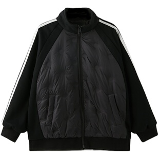 女童立领轻薄羽绒服2021冬装新款中大童洋气保暖外套儿童夹克衫潮