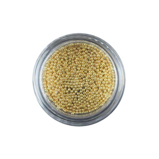 美甲饰品金银小钢珠美甲金色银色小钢珠1mm美甲金属铆钉饰品链条