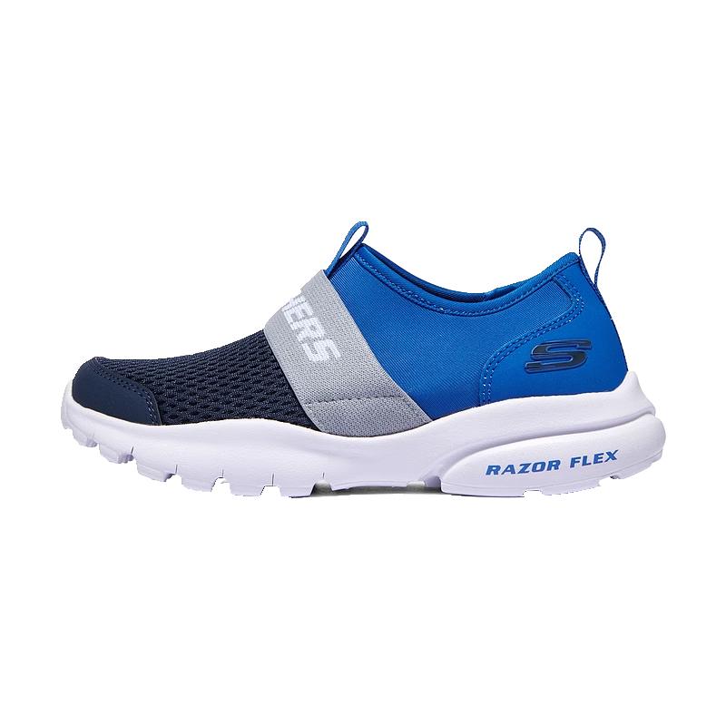 Skechers斯凱奇兒童鞋輕便運動鞋男女童一腳蹬夏季網(wǎng)面透氣跑步鞋