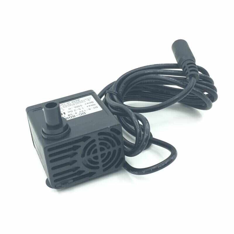 12V低压水泵可接太阳能水泵5W1.2米扬程潜水泵鱼缸增氧循环抽水泵