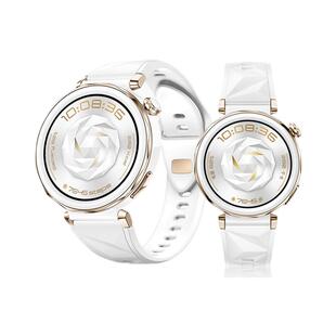 适用华为GT5pro冰川白FKM氟橡胶watch5表带GT6冰晶蓝GT4草木绿智能18女生watchgt5腕表高级秋冬41瑞红42配件