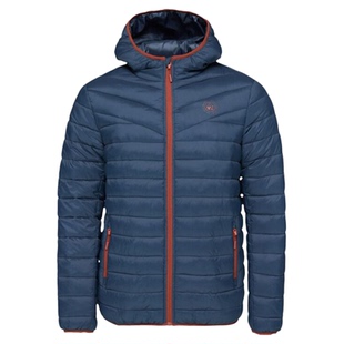 秋冬户外轻量保暖绗缝棉服男柔软舒适加厚排骨棉衣防泼水徒步夹克