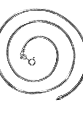 蛇骨链铂金pt950项链男女毛衣链