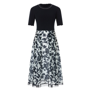 【蝶恋花境】Koradior珂莱蒂尔商场同款2025夏新款假两件连衣裙女