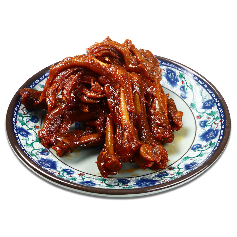 湖南特产小小鸭爪掌脚常德卤味减特辣追剧上班健康解馋小吃零食