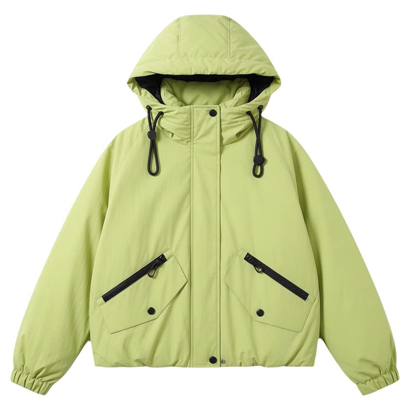 2025冬季新款工装冲锋衣羽绒服女