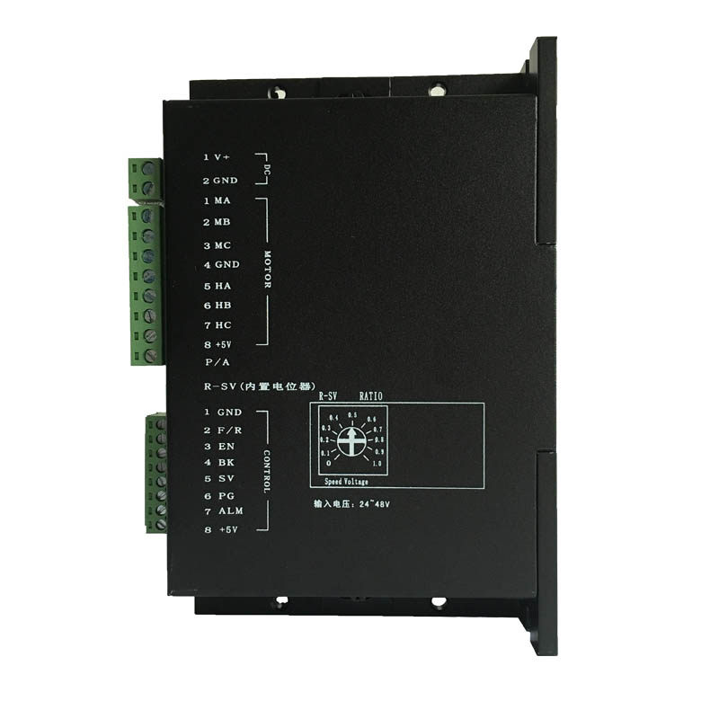 直流无刷电机驱动器模块DBLS-02电压48V15A刹车调速带霍尔控制板