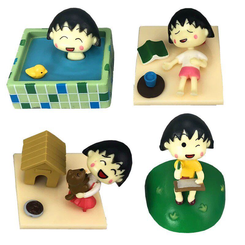 绝版散货约6cm小丸子动画模型
