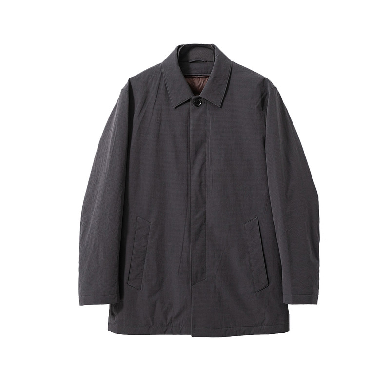儒雅绅士秋冬中长款翻领鹅绒服