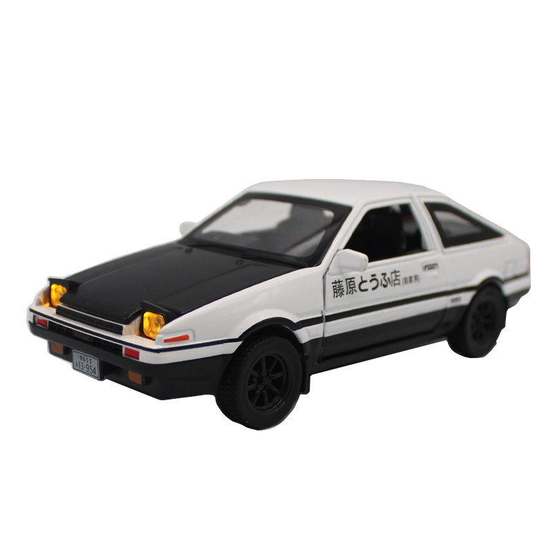 头文字d丰田AE86合金仿真车模回力汽车摆件模型儿童玩具男生礼物