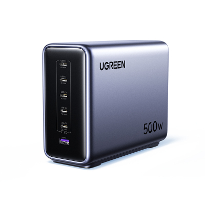 绿联500W六口氮化镓桌面充电站