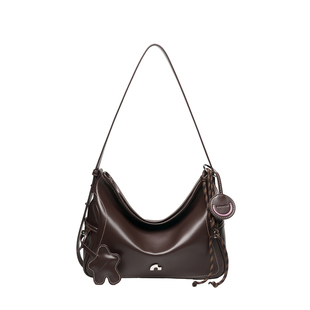 纳兰杜笑脸包2025新款包包女款休闲通勤托特包斜挎单肩腋下hobo包