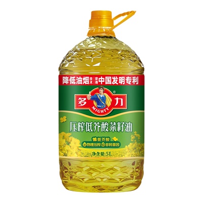 多力压榨低芥酸菜籽油5L非转基因