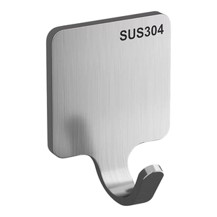 不锈钢挂钩强力粘胶免打孔浴室厨房门后贴墙壁上无痕粘钩承重